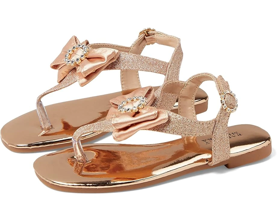 Badgley Mischka Kids Taylor Metallic Bow Sandal (Little Kid/Big Kid)