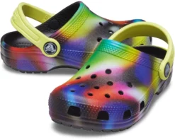 Crocs Kids Classic Tie-Dye Graphic Clog (Toddler)